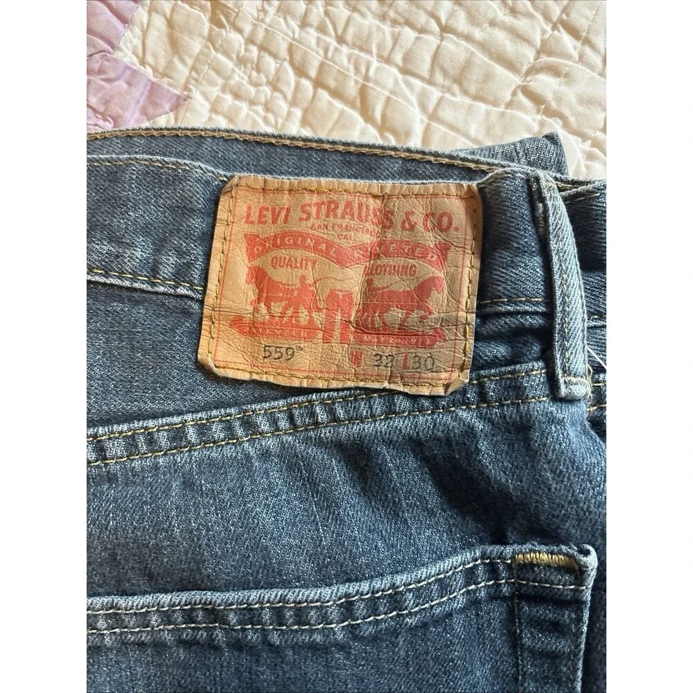 Levi's Men's Straight Jeans in Dark Wash Blue